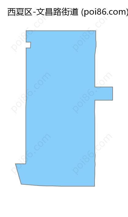 文昌路街道边界地图