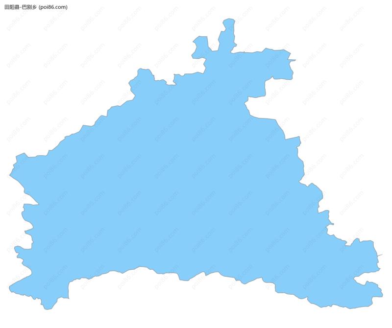 巴别乡边界地图