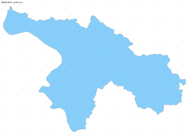 西平乡边界地图