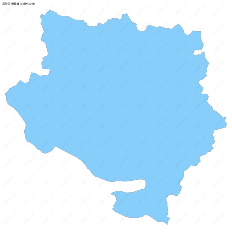 德胜镇边界地图