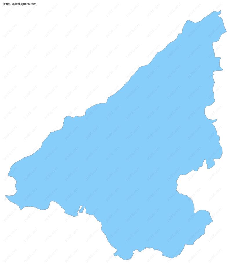 莲峰镇边界地图