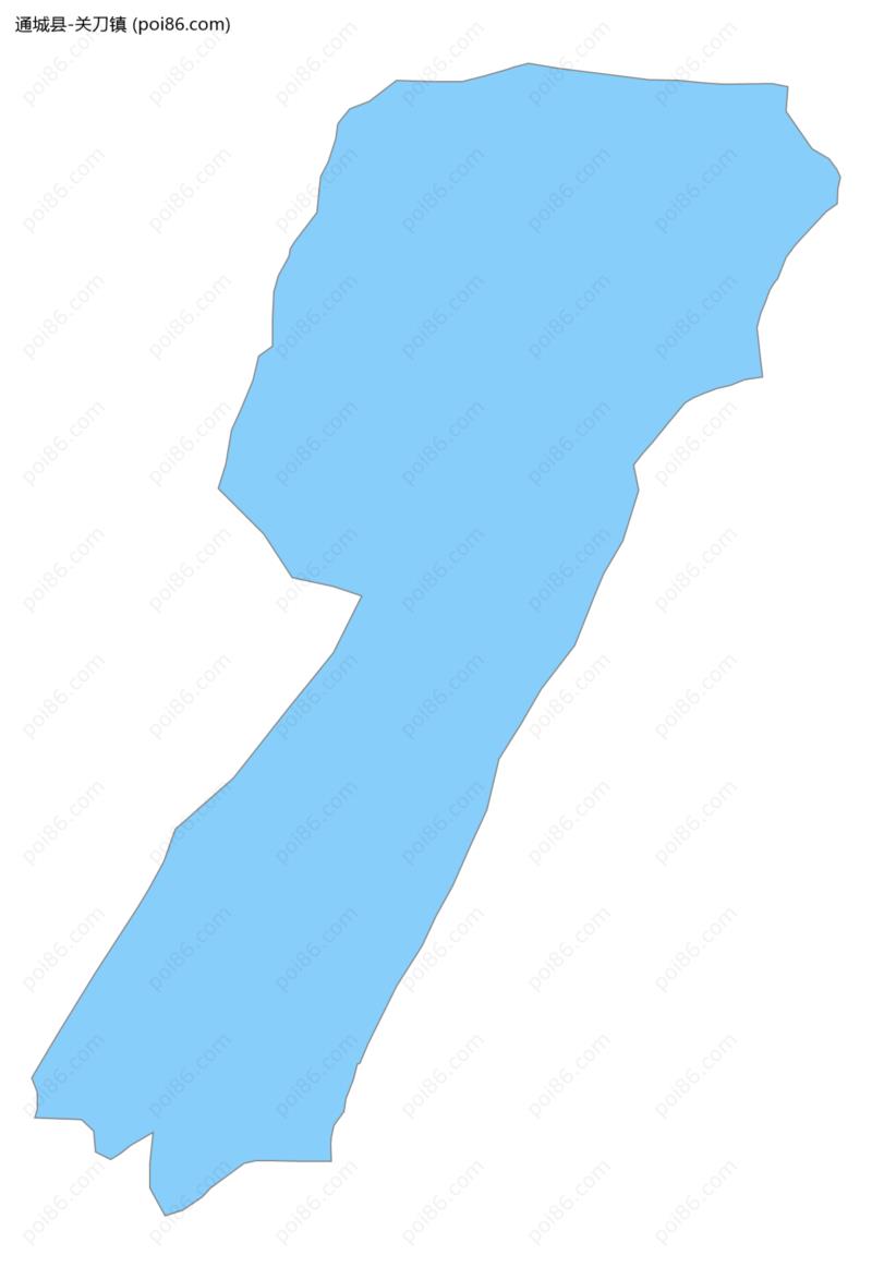 关刀镇边界地图
