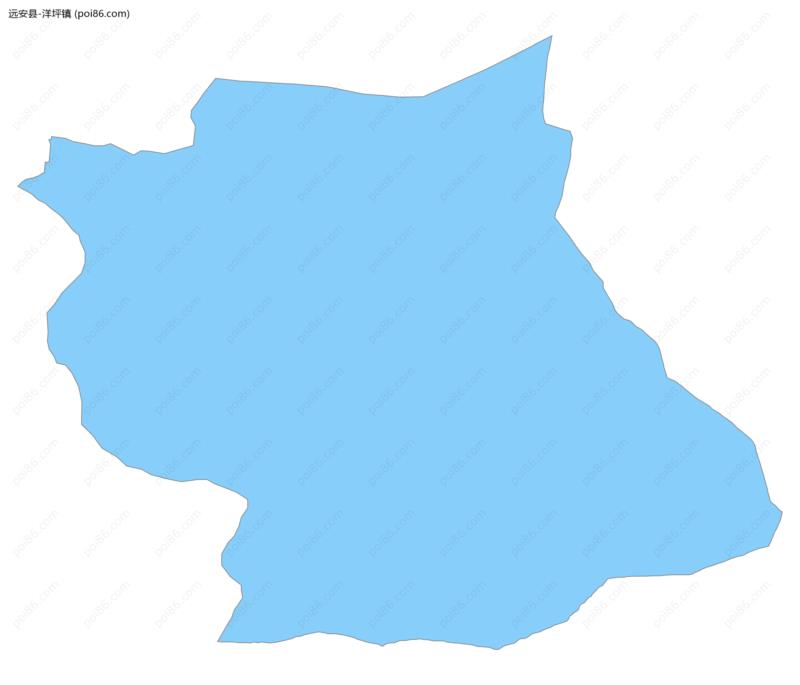 洋坪镇边界地图