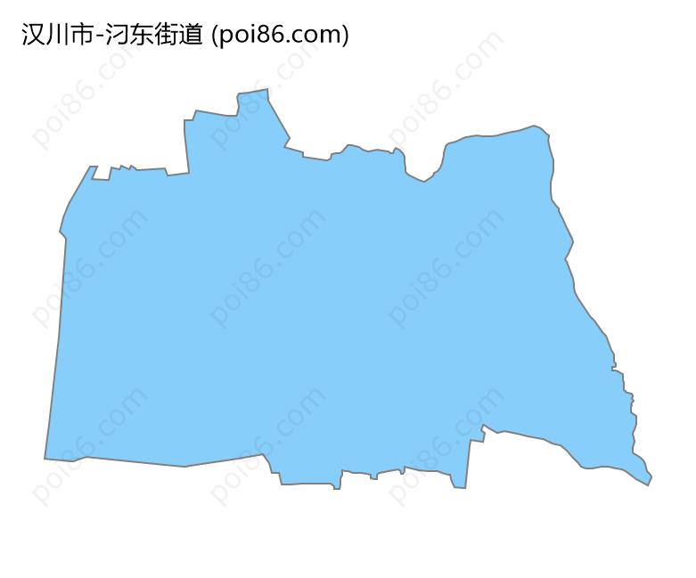 汈东街道边界地图