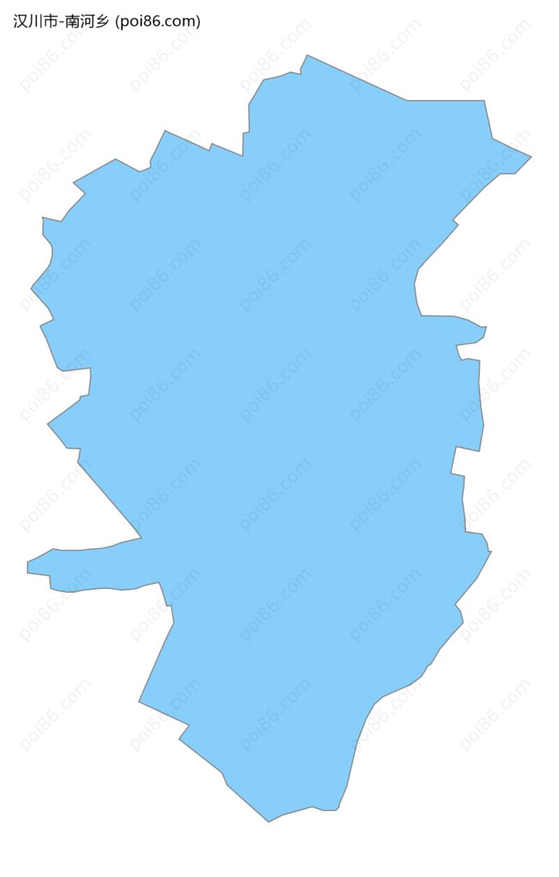 南河乡边界地图