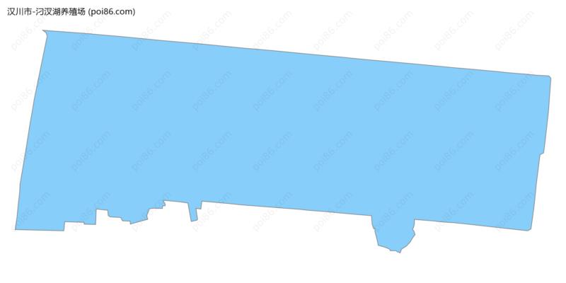 汈汊湖养殖场边界地图