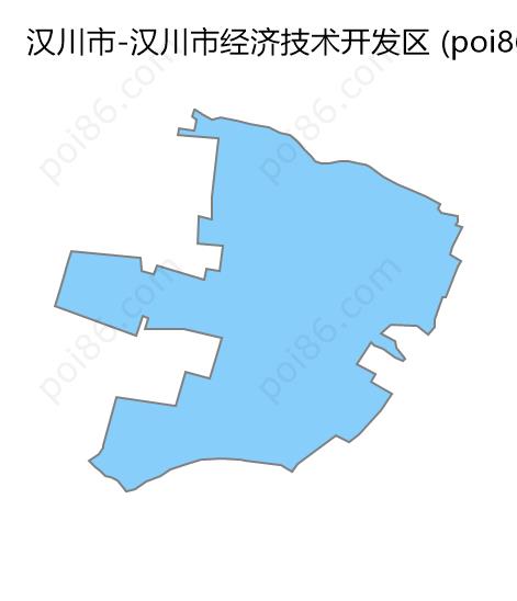 汉川市经济技术开发区边界地图