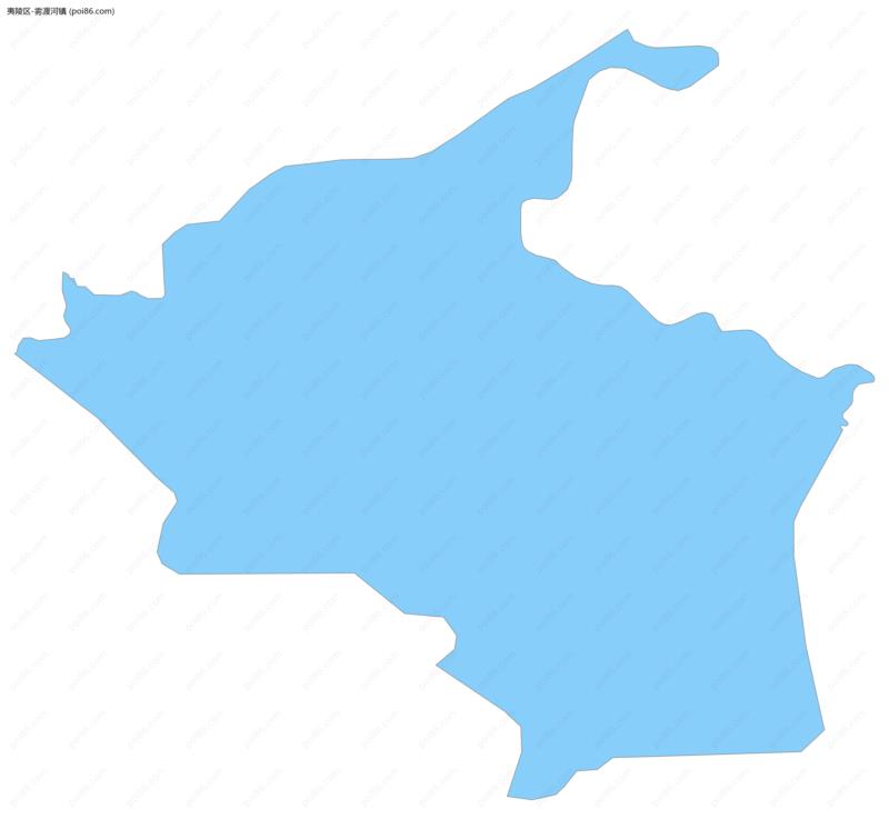 雾渡河镇边界地图