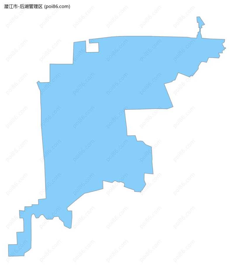 后湖管理区边界地图