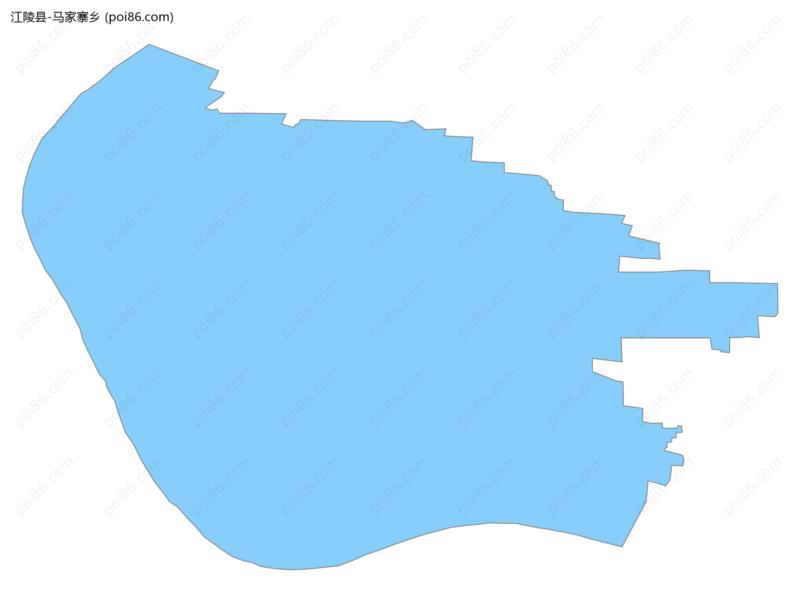 马家寨乡边界地图