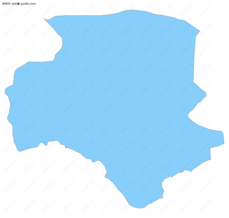 冷水镇边界地图