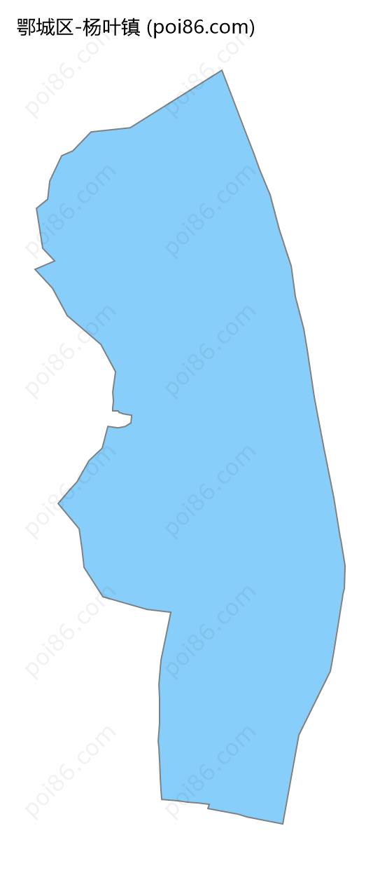 杨叶镇边界地图