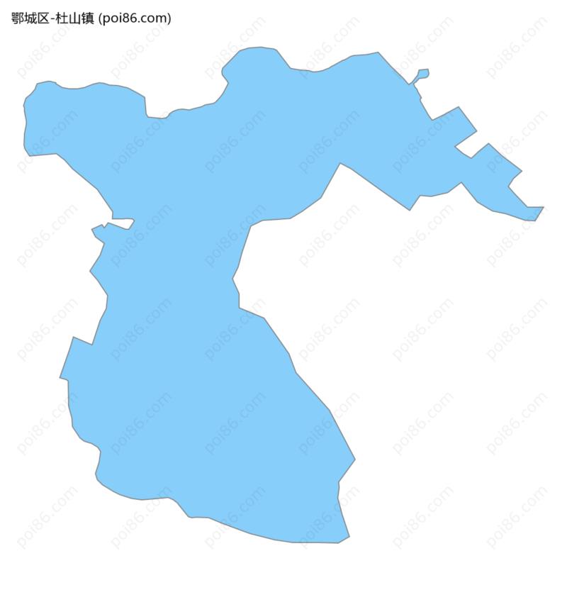 杜山镇边界地图