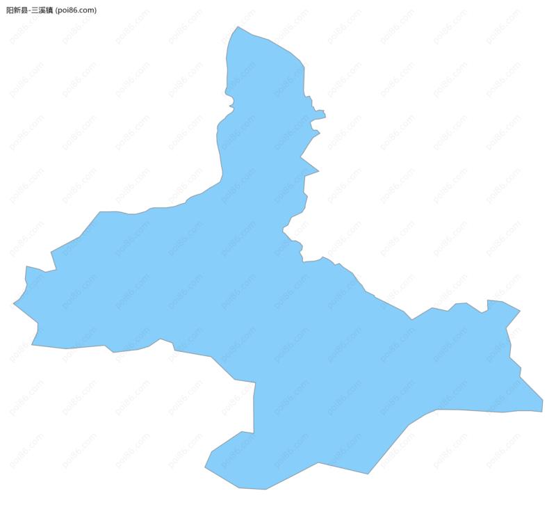 三溪镇边界地图