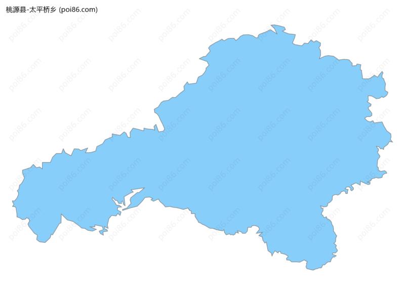 太平桥乡边界地图