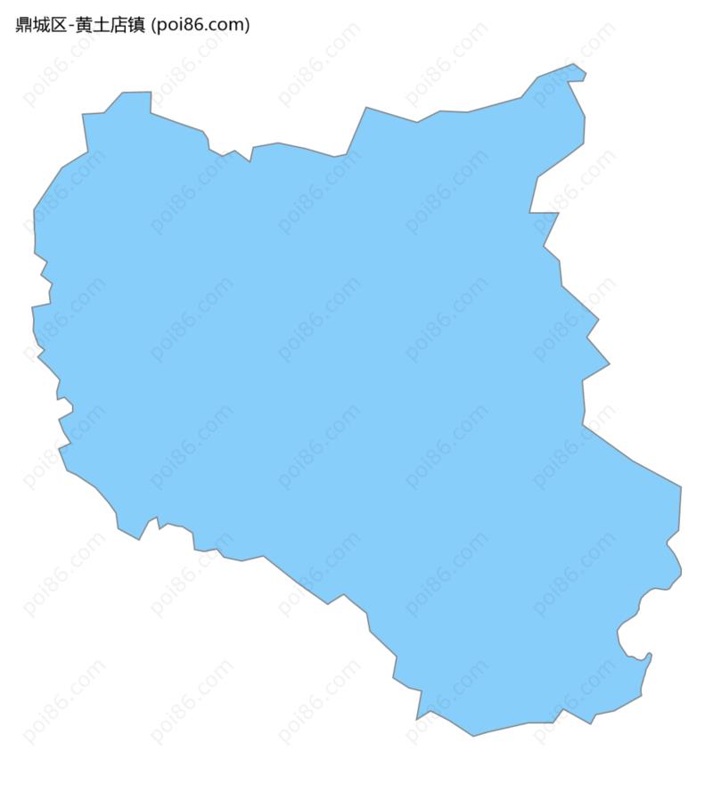 黄土店镇边界地图