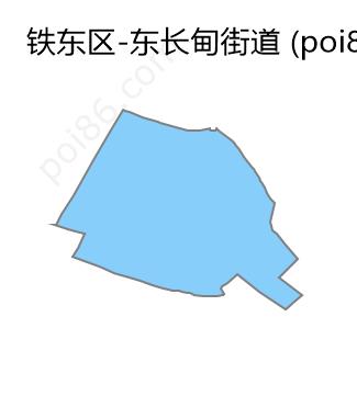 东长甸街道边界地图