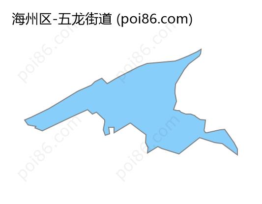 五龙街道边界地图