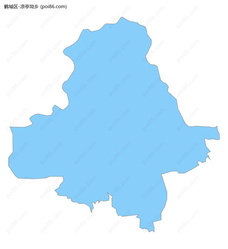 凉亭坳乡边界地图