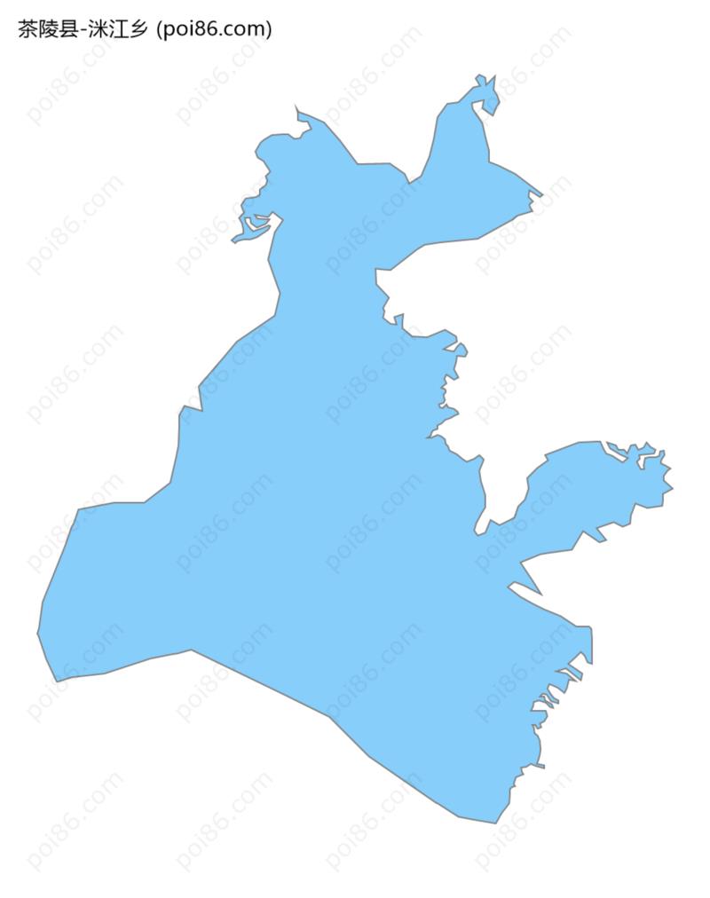 洣江乡边界地图