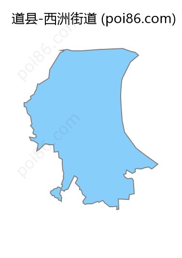 西洲街道边界地图