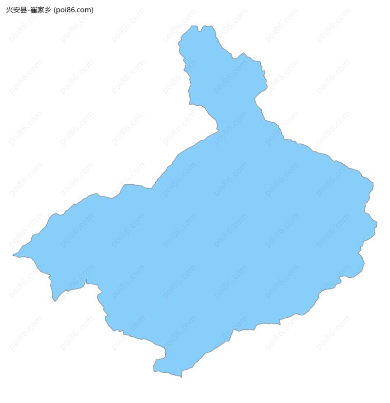 崔家乡边界地图