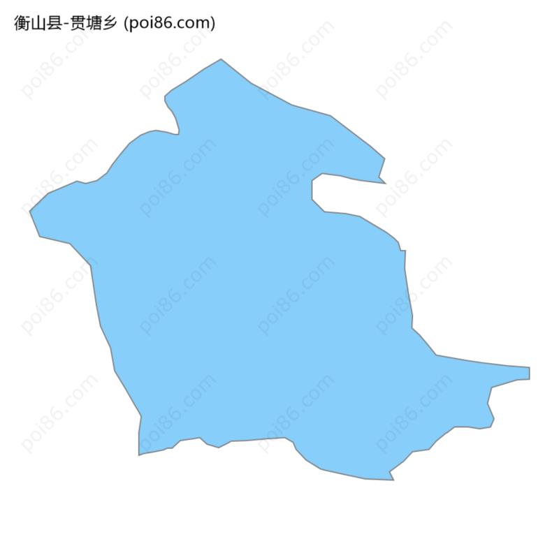 贯塘乡边界地图