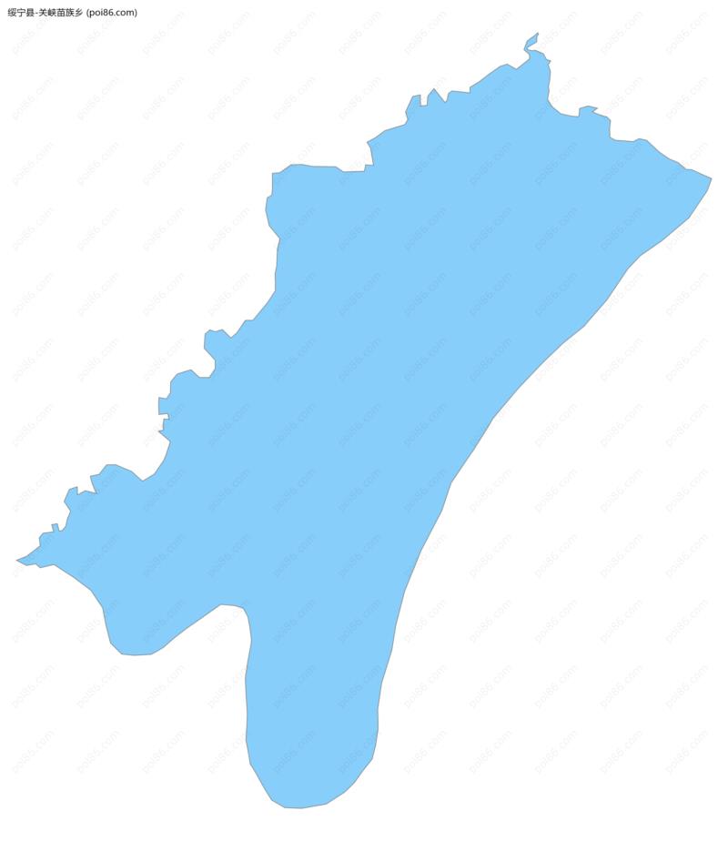 关峡苗族乡边界地图