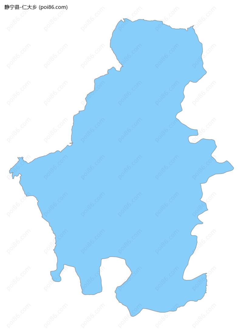 仁大乡边界地图