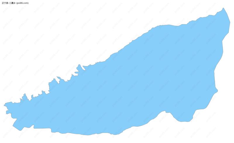 三嘉乡边界地图