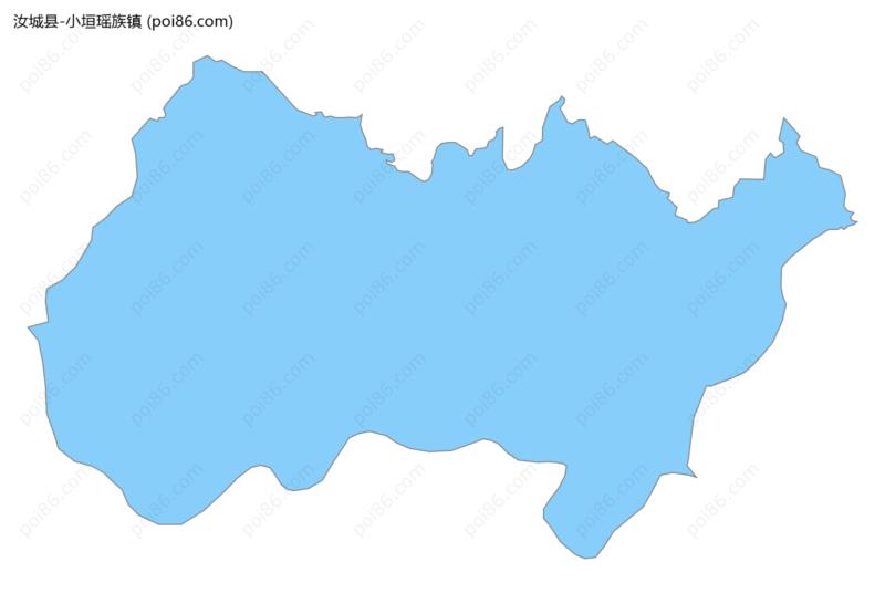 小垣瑶族镇边界地图