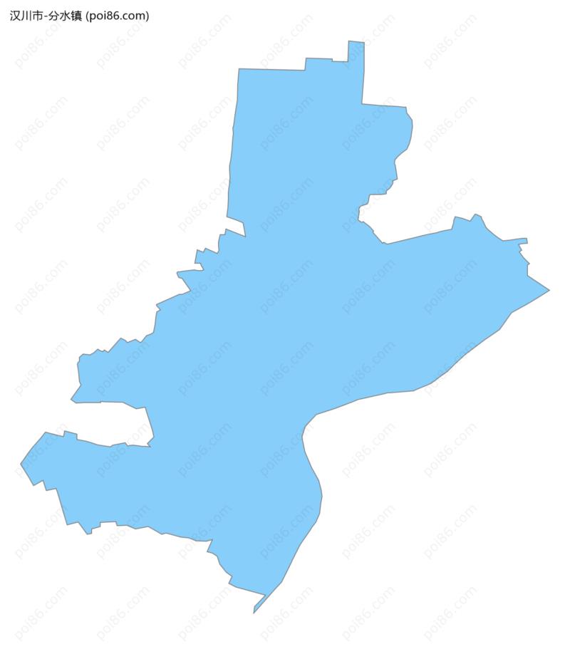 分水镇边界地图
