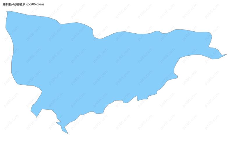 杨柳铺乡边界地图