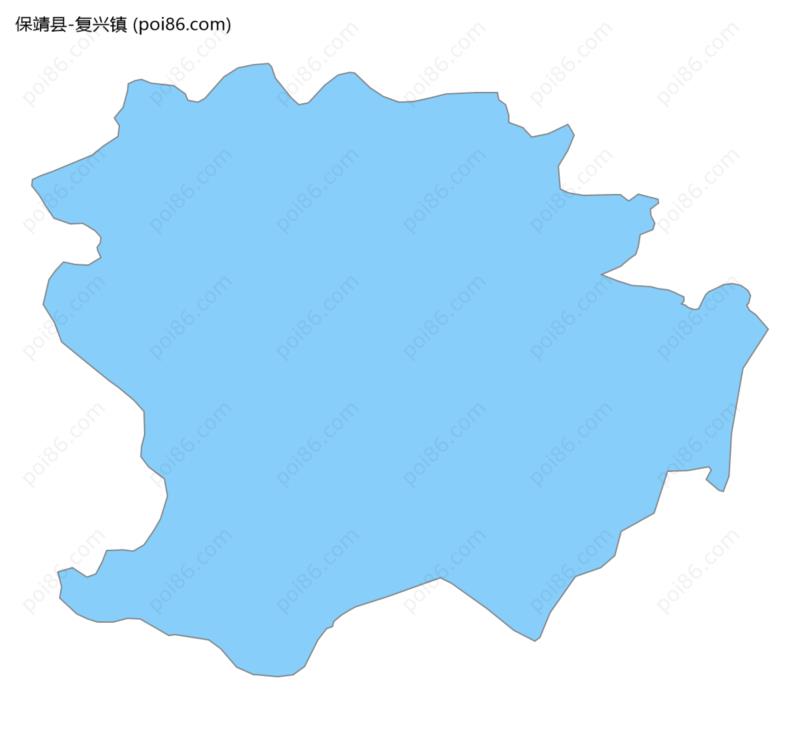 复兴镇边界地图