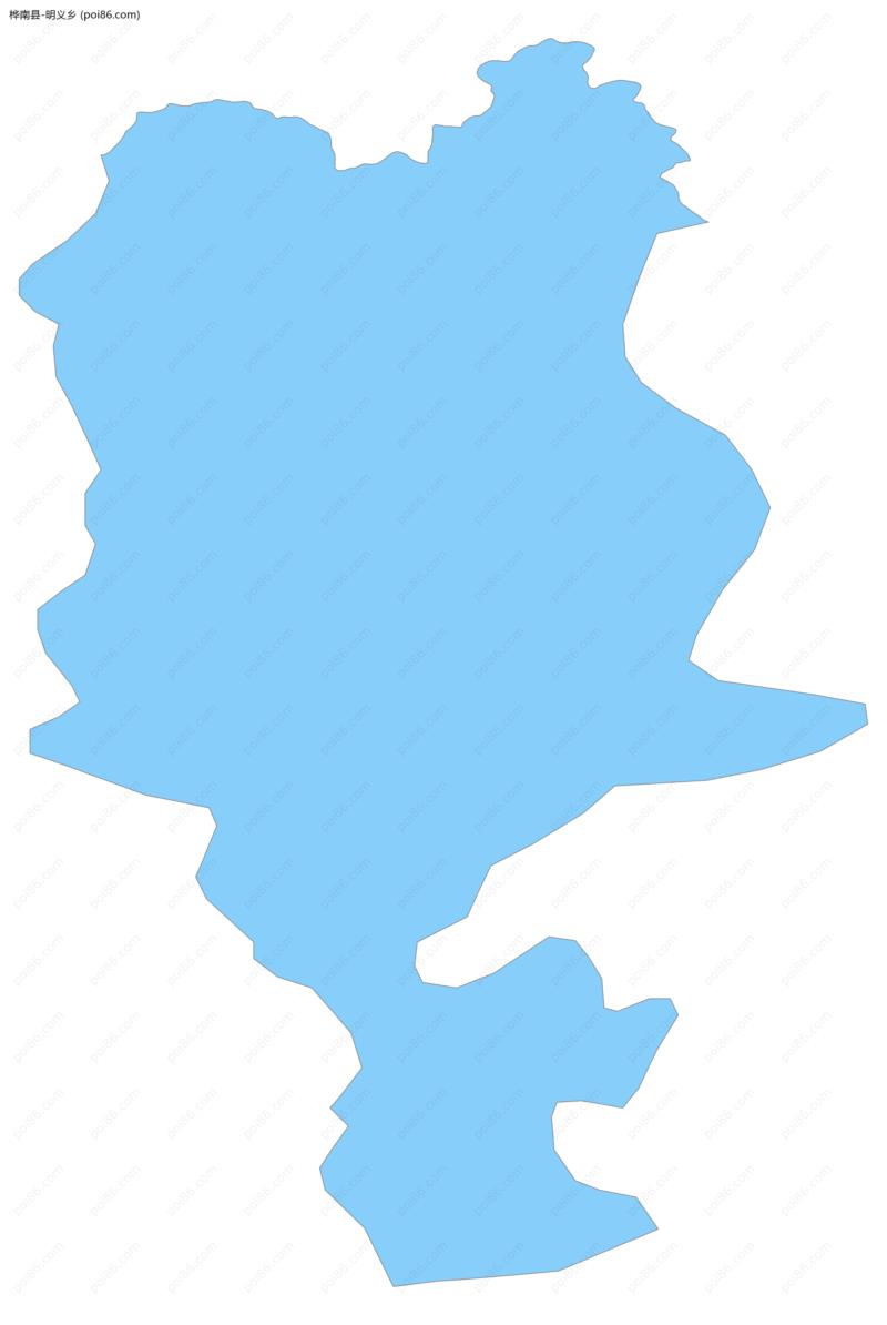 明义乡边界地图