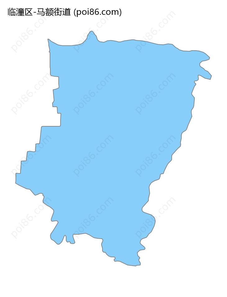 马额街道边界地图