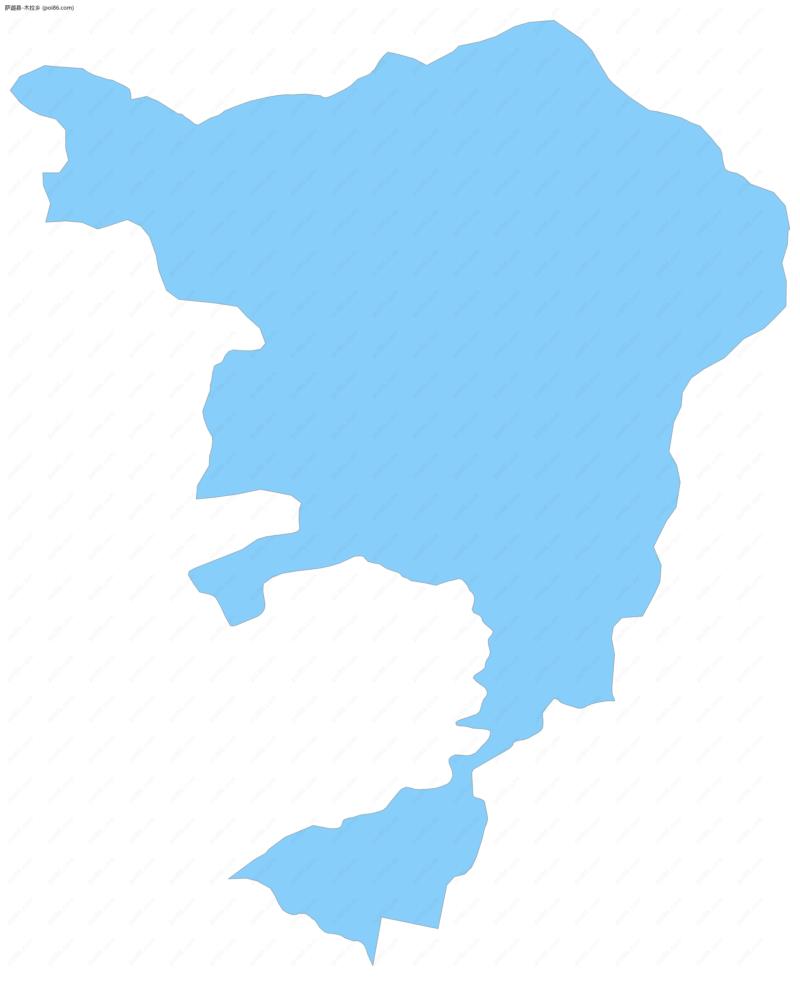 木拉乡边界地图