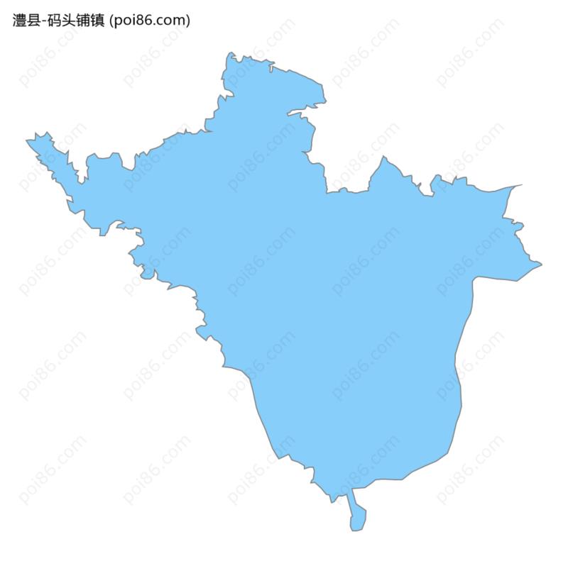 码头铺镇边界地图