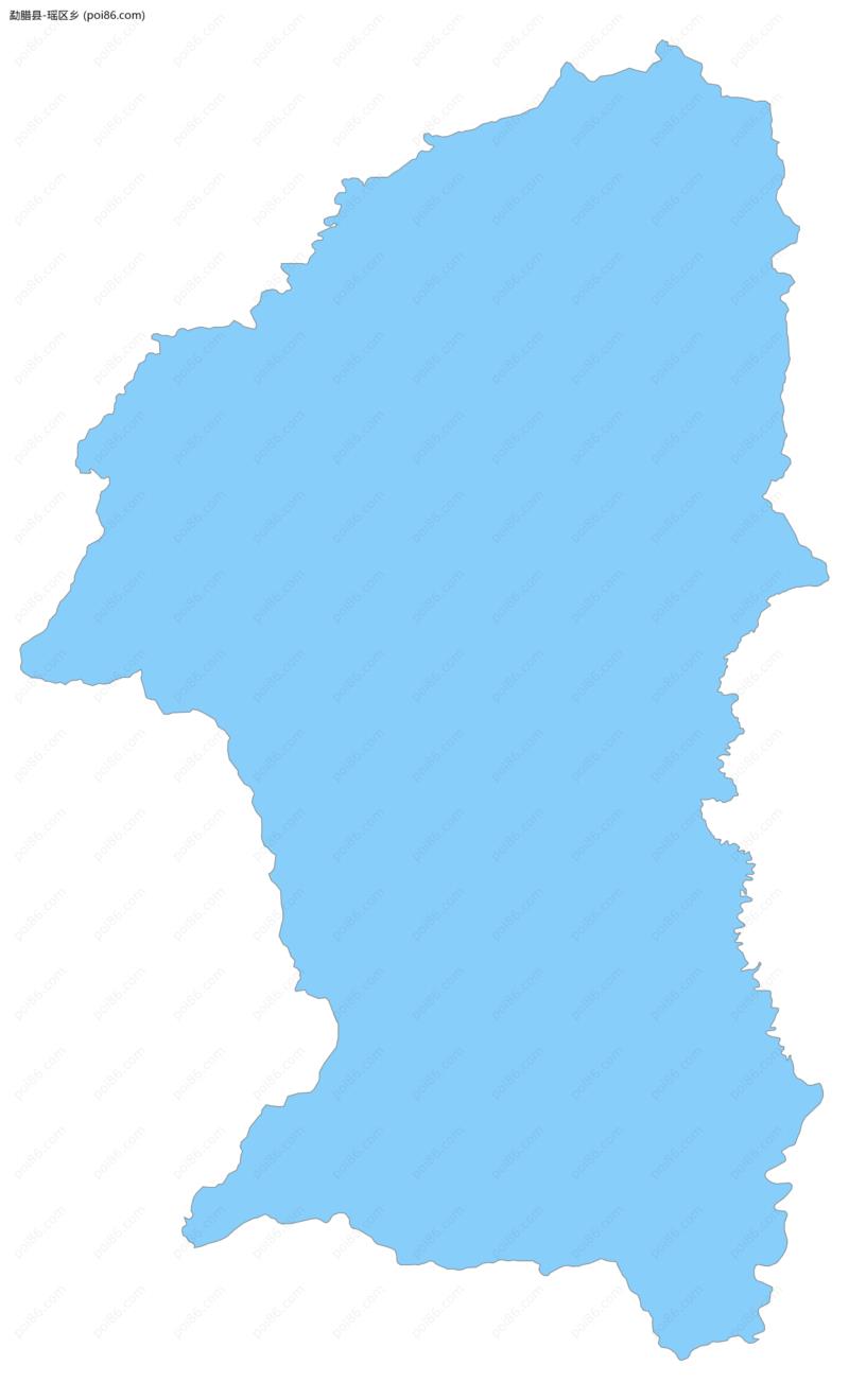 瑶区乡边界地图