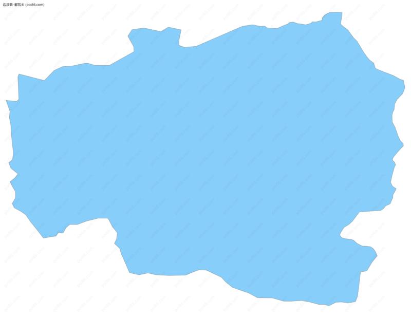 都瓦乡边界地图