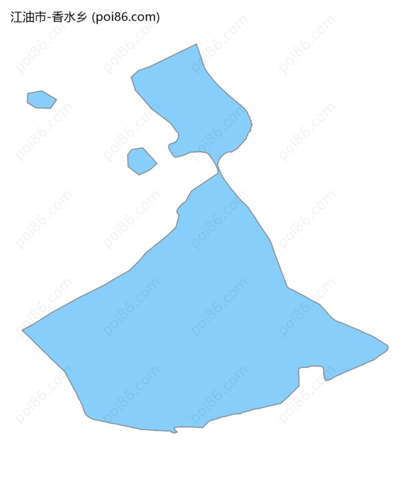 香水乡边界地图