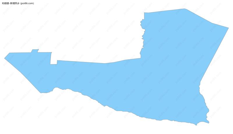 新塔热乡边界地图