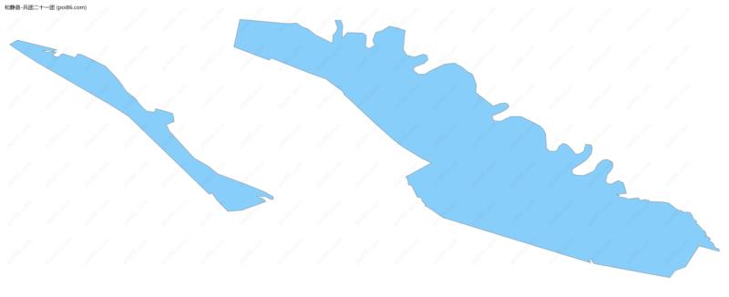 兵团二十一团边界地图