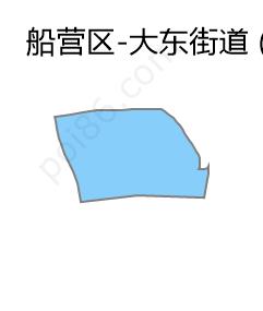 大东街道边界地图