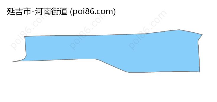 河南街道边界地图