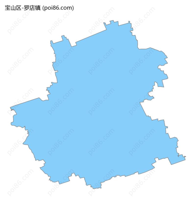 罗店镇边界地图