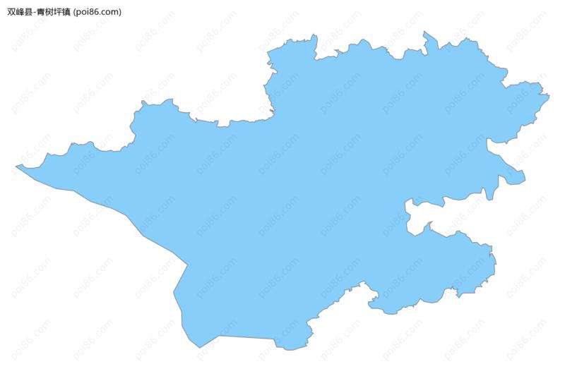 青树坪镇边界地图