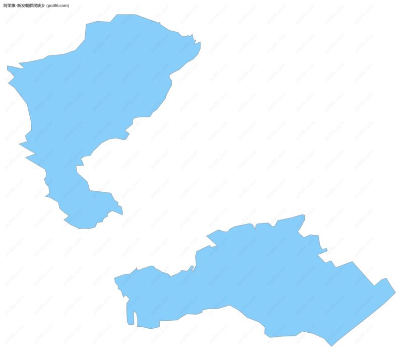新发朝鲜民族乡边界地图