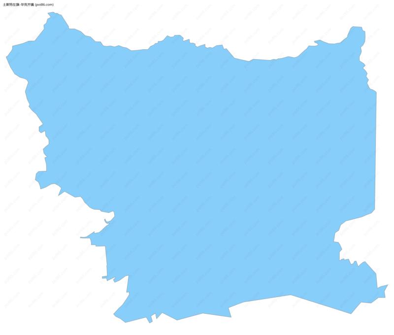 毕克齐镇边界地图