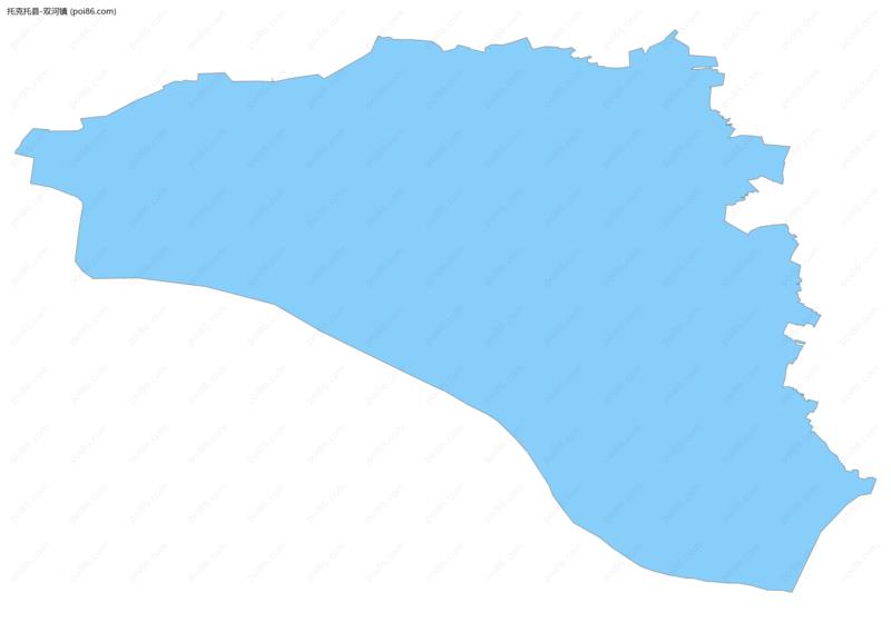 双河镇边界地图